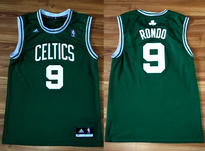 CAMISETA VERDE DE BALONCESTO DE LA NBA RAJON RONDO BOSTON CELTICS ADIDAS PARA HOMBRE PEQUEÑA Foto 1 de 4