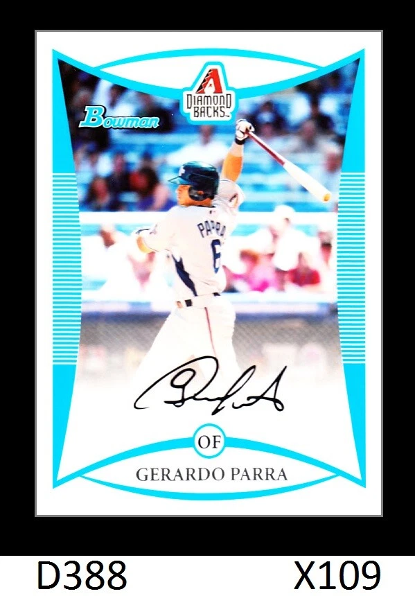 1-2008 BOWMAN DRAFT BASE GERARDO PARRA NATIONALS QTY AVAILABLE - Image 1 of 1