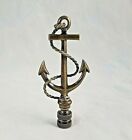 ANTIQUE  BRASS  BOAT/SHIPS  ANCHOR  ELECTRIC LIGHTING  LAMP SHADE FINIAL  (NEW)