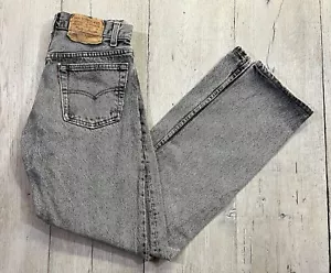 Vintage Levi's 501XX S schwarze Säure waschen Denim Jeans Größe 28x30 - Bild 1 von 9