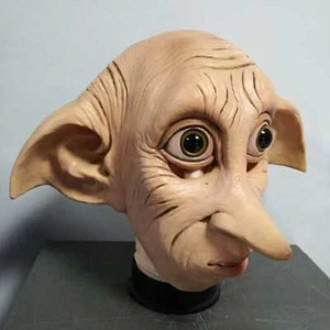 Cosplay Animal Dobby Elfin Latex Mask Halloween Carnival Costume Headgear Props - Picture 1 of 3