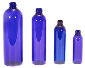 10 pack New 4 Oz Empty  Plastic Blue Bullet  PET Bottles without cap - Picture 1 of 1