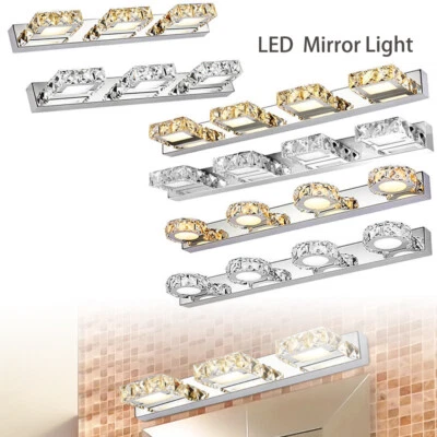 Luminária de parede frontal de cristal para banheiro LED luminárias de parede luminárias de parede NOVO - Imagem 1 de 4