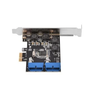 Carte PCI-E PCI- vers en-tête interne à 2 ports 19 broches Adaptateur de carte - Photo 1/12