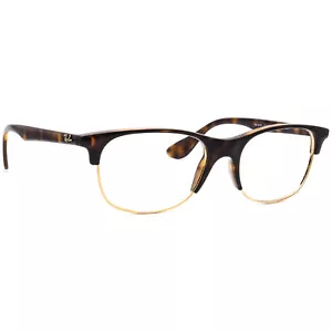 Ray-Ban Sonnenbrille Frame Only RB 4319 710/73 Dark Havana/Gold Square Italy 55mm - Bild 1 von 6