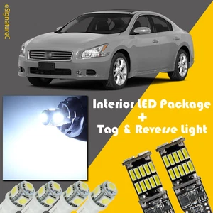 17 x White LED Interior + Reverse Light Package For 2009 - 2015 Nissan Maxima - Imagen 1 de 8