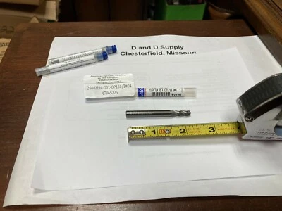 Garr/MSC 47865225, 0.202" Carbide End Mill with Chamfer, USA - Image 1 of 4