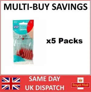 TePe Interdental Brushes Red 0.5mm - 5 Packs of 8 Brushes - Fast, Free Ship - Picture 1 of 4