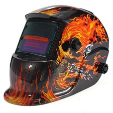 Maschera di saldatura casco di saldatura solare automatico cranio a fiamma B8X4