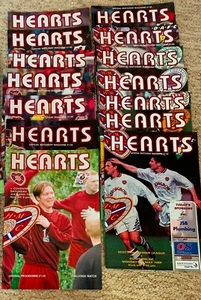 Hearts FC, 17 home match programmes 1998-99, Tynecastle, SPL - Picture 1 of 2