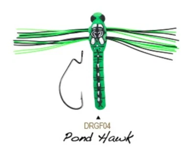 Рыболовная приманка LunkerHunt 3 1/4 дюйма DragonFly 1/4 унции без сорняков / Pond Hawk DRGF04 - Изображение 1 из 4