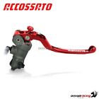 Brake master cylinder Accossato 19X19 fixed long lever red RST for 1" handlebars