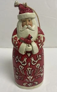 Jim Shore NORDIC NOEL SANTA WITH CARDINAL HANGING ORNAMENT NEU 2022 - Bild 1 von 9