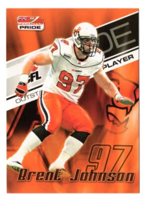 Brent Johnson 2007 Extreme CFL card #86 BC Lions  Ohio State Buckeyes - Image 1 of 2
