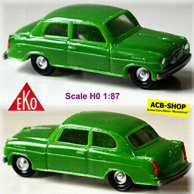 Borgward Hansa 1800 Isabella Limousine 1952-54 Verde Green 1:87 EKO 2109 - Immagine 1 di 4