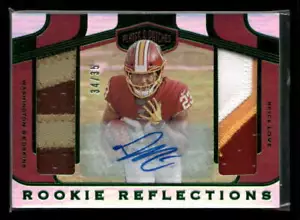 Bryce Love 2019 Plates & Patches 34/35 Rookie Reflections Signatures - Picture 1 of 2