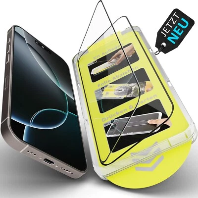 GREENHEC Panzerfolie iPhone 16 15 14 13 Pro Max Schutzglas Displayschutz Schutzfolie Glas