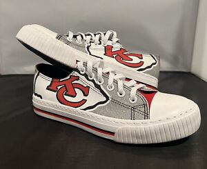 Foco ~ Chaussures baskets en toile à paillettes pour femmes Kansas City Chiefs NFL taille 7