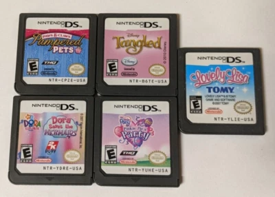 Nintendo DS English Lot of 5 - Dora Tangled My Little Pony - BQcx37 - Image 1 of 3