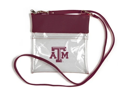 Texas A & M Aggies Clear Gameday Crossbody Bag/Purse Cover