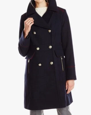 APENAS USADA - Chaqueta de Lana Negra Militar Doble Pecho Vince Camuto - Talla L Foto 1 de 4