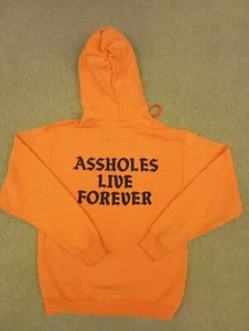 A Holes Live Forever Orange Zip Up Sweatshirt Medium - Picture 1 of 4