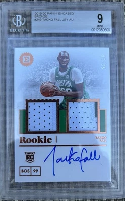 2019-20 PANINI ENCASED BECKETT 9 TACKO FALL DUO PATCH AUTO /35 - Image 1 of 2
