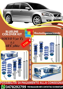 🎀Art.3862 Kit assetto sportivo a ghiera BlueLine adatto per Volvo V50 T5 2.5🎀 - Imagen 1 de 4