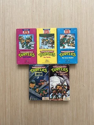 Vintage Teenage Mutant Ninja Turtles TMNT VHS Lot Of 5 - Image 1 of 4