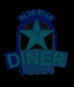 Miller Engineering 5582 HO/O/N Horizontal Sign Lighting Blue-Star Diner Medium - Image 1 of 3