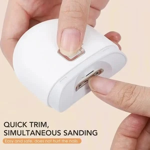 Elektrischer automatischer Nagelknipser & Trimmer - 2 Geschwindigkeiten LED, USB wiederaufladbar - Bild 1 von 6