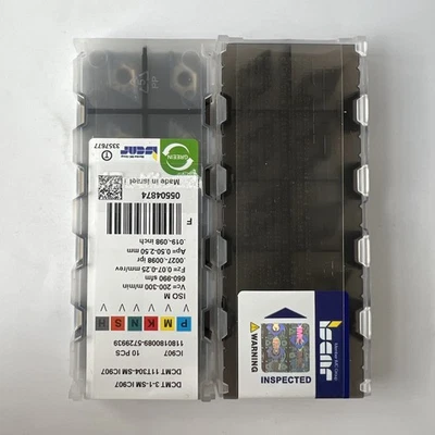 ISCAR / DCMT11T304-SM IC907 / Original genuine CNC alloy blade 10 Pcs - Image 1 of 4