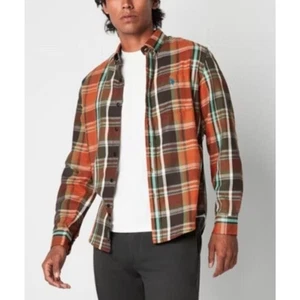 U.S. Polo Assn. Classic Fit Long Sleeve Plaid Button Down in Navy Multi 2XL $60 - Picture 1 of 4