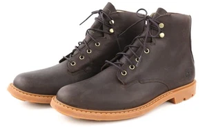 TIMBERLAND AFHP-A5050 Mens Shoes EU43.5/44 Dark Brown Leather High-Top Laced - Picture 1 of 16