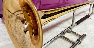 Trombón Yamaha YSL-651 Instrumento Música Madera con Estuche Rígido Campana Roja Tenor Foto 1 de 4