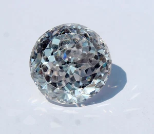 21 Ct. Round Cut Cubic Zirconia - AAA Clear Brilliant Zircon Certified Gemstone - Picture 1 of 6