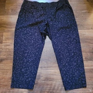 Gap Fit Runaround Hose Damen Gap Übergröße XXL 2X grau Animal Print - Bild 1 von 6