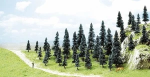 Busch 6492 HO Scale Spruce Tree Assortment -- 2 to 4-5/16" 5 to 11cm pkg(35) - Picture 1 of 1