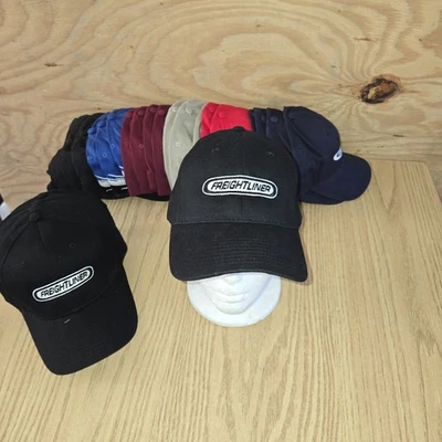 Vtg Freightliner Semi Trucks Hat Easy Care Black & White Embroidered Logo Cap - Image 1 of 4