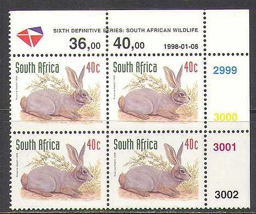 RSA/South Africa 1998 Riverine Rabbit/Animal/Nature/Wildlife rdrw 1v c/b za10057 - Image 1 of 1