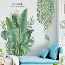 Removable Wall Stickers Nursery Tropical Leaves Foliage Hanging Vines DIY MEL