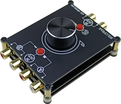 2 way RCA Stereo Audio Switch Selector Source Input Signal Switcher Box Mini  - Image 1 of 4