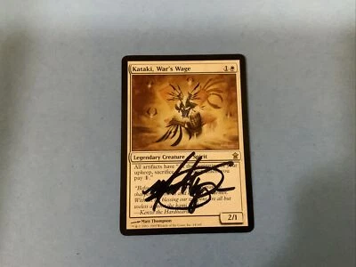 MTG Magic Kataki, War’s Wage Signed Sketched Proof x1 Kamigawa SOK Matt Thompson - Image 1 of 2