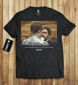 Trust No One T-Shirt édition limitée le parrain corleone mafia argent neuf