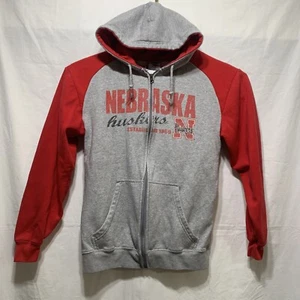 NCAA Nebraska Huskers grau Full Zip Hoodie Sweatshirt Gr. M - Bild 1 von 7