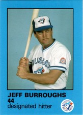1986 Toronto Blue Jays Fire Safety NNO Jeff Burroughs Card