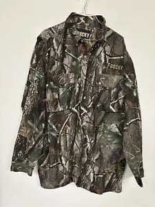 XL Vintage Rocky ProHunter Button Down Realtree Edge Embroidered 100% Nylon - Picture 1 of 6