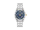 Versace Greca Time Gmt Quartz Watch, Blue, 41 Mm, Sapphire Crystal, Ve7c00523