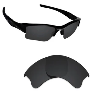 Hawkry Polarized Replacement Lenses for-Oakley Flak Jacket XLJ Stealth Black - Picture 1 of 2
