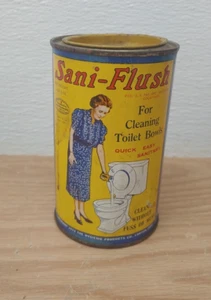 Vintage Sani-Flush Fragrant Toilet Bowl Cleaner - Poison Container - 1 Lb. 6 Oz - Picture 1 of 7